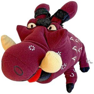 Walt Disney Purple Pumbaa Plush Warthog The Lion King Stuffed Animal Toy